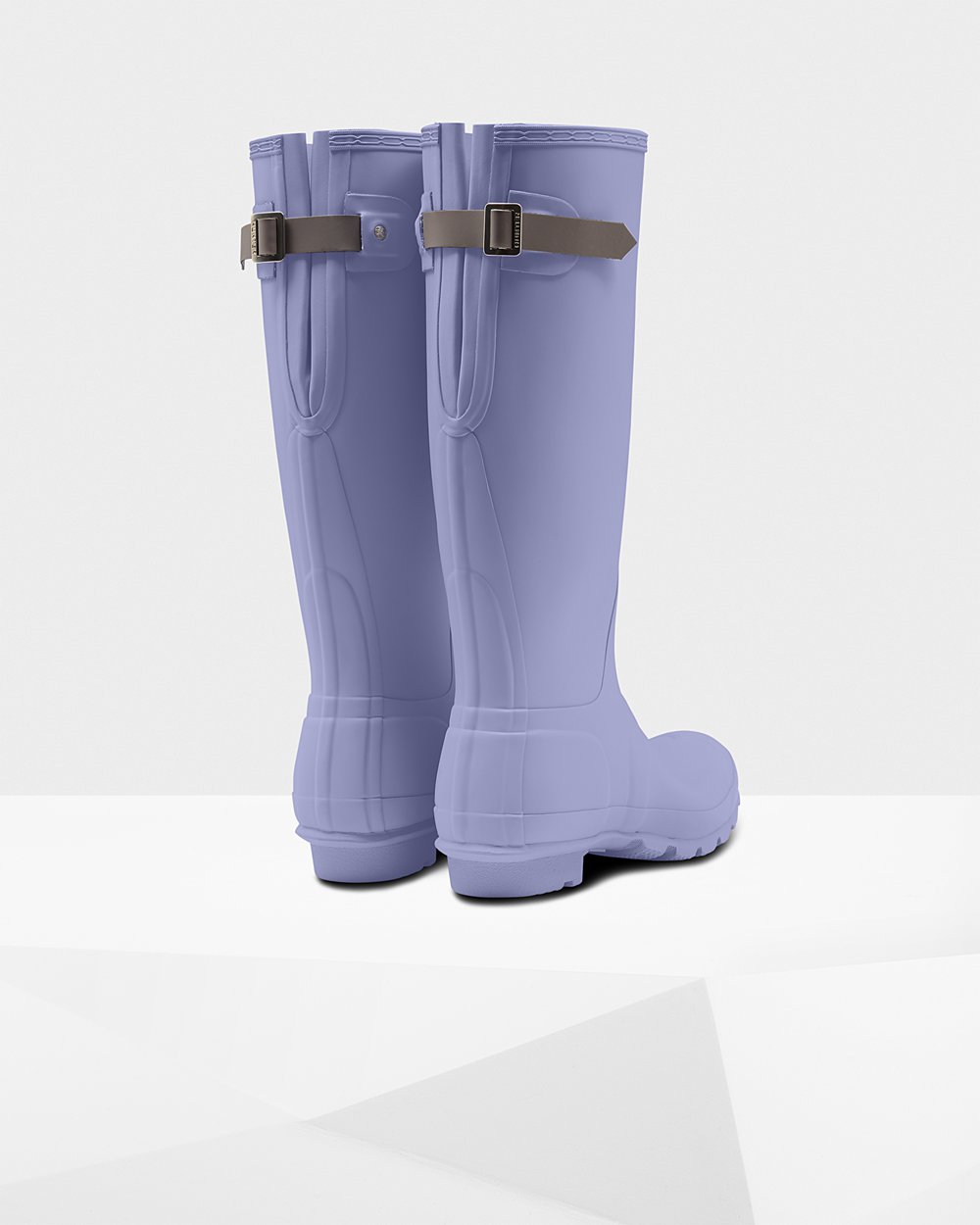 Galochas Altas Hunter Feminina Roxo - Original Back Adjustable - 20AZYEFWU